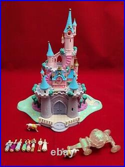 Vintage 1995 Bluebird Polly Pocket Disney Cinderella Enchanted Castle with Figures