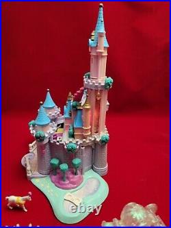 Vintage 1995 Bluebird Polly Pocket Disney Cinderella Enchanted Castle with Figures