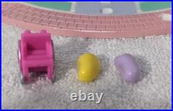 Vintage 1995 Polly Pocket Bluebird Childrens Hospital with 2 Babies and Wheelchair