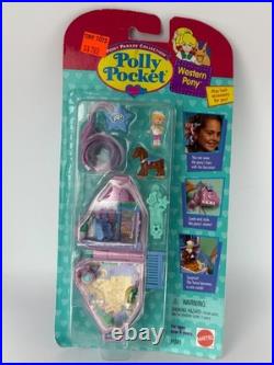 Vintage 1995 Polly Pocket Bluebird Western Pony Compact Pony Parade 14505 New