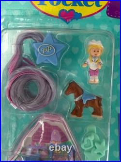 Vintage 1995 Polly Pocket Bluebird Western Pony Compact Pony Parade 14505 New
