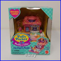 Vintage 1995 Polly Pocket Pollyville Ice Cream Parlor NEW in Box