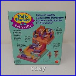 Vintage 1995 Polly Pocket Pollyville Ice Cream Parlor NEW in Box