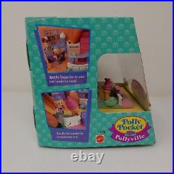 Vintage 1995 Polly Pocket Pollyville Ice Cream Parlor NEW in Box