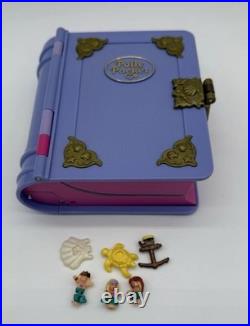 Vintage 1995 Polly Pocket Sparkling Mermaid Adventure Book with Figures