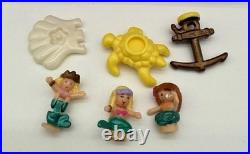 Vintage 1995 Polly Pocket Sparkling Mermaid Adventure Book with Figures