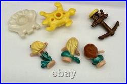 Vintage 1995 Polly Pocket Sparkling Mermaid Adventure Book with Figures