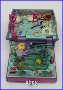 Vintage 1995 Polly Pocket Sparkling Mermaid Adventure Book with Figures