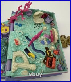 Vintage 1995 Polly Pocket Sparkling Mermaid Adventure Book with Figures