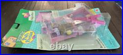 Vintage 1996 Polly Pocket Bluebird Polly In Paris New on Card Pink Suitcase