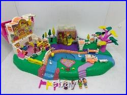 Vintage 1996 Polly Pocket Magical Movin Pollyville Near Complete Inv-0323