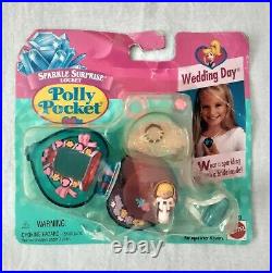 Vintage 1996 Polly Pocket Sparkle Surprise Locket Wedding Day