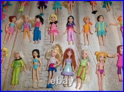 Vintage 2000's Polly Pocket Dolls Clothing Accessories Furniture Large Mixed Lot