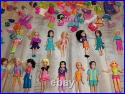 Vintage 2000's Polly Pocket Dolls Clothing Accessories Furniture Large Mixed Lot