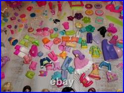 Vintage 2000's Polly Pocket Dolls Clothing Accessories Furniture Large Mixed Lot