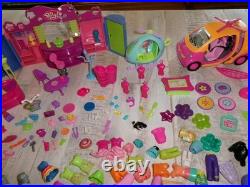 Vintage 2000's Polly Pocket Dolls Clothing Accessories Furniture Large Mixed Lot