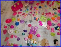 Vintage 2000's Polly Pocket Dolls Clothing Accessories Furniture Large Mixed Lot