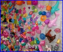 Vintage 2000's Polly Pocket Lot 60 Dolls 100's Rubber Clothes Accessories Parts