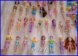 Vintage 2000's Polly Pocket Lot 60 Dolls 100's Rubber Clothes Accessories Parts Vintage 2000's Polly Pocket Lot 60 Dolls 100's Rubber Clothes Accessories Parts