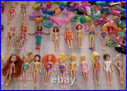 Vintage 2000's Polly Pocket Lot 60 Dolls 100's Rubber Clothes Accessories Parts Vintage 2000's Polly Pocket Lot 60 Dolls 100's Rubber Clothes Accessories Parts