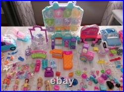Vintage 2000's Polly Pocket Lot 60 Dolls 100's Rubber Clothes Accessories Parts Vintage 2000's Polly Pocket Lot 60 Dolls 100's Rubber Clothes Accessories Parts