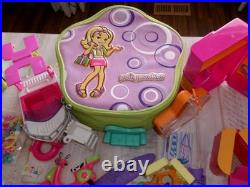 Vintage 2000's Polly Pocket Lot 60 Dolls 100's Rubber Clothes Accessories Parts