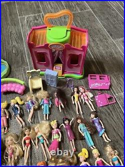 Vintage 2000s Polly Pocket Doll Lot 300+ Mixed Pieces Clothes Accessories Disney