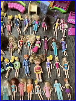 Vintage 2000s Polly Pocket Doll Lot 300+ Mixed Pieces Clothes Accessories Disney