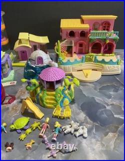 Vintage 2000s Polly Pocket Mattel Dolls Animals Accessories Cases Lot