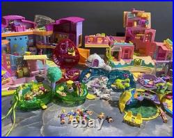 Vintage 2000s Polly Pocket Mattel Dolls Animals Accessories Cases Lot