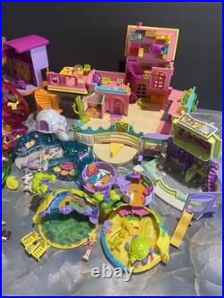 Vintage 2000s Polly Pocket Mattel Dolls Animals Accessories Cases Lot