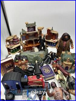 Vintage 2001 Harry Potter Polly Pocket Playset Lot And Figures