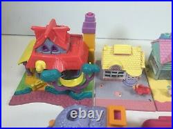Vintage 80s/90s Polly Pocket Cafe, Toys, Pizza, Doll Houses Lot Of 7 Bluebird