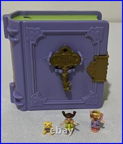 Vintage 90's 1996 Polly Pocket Toy Land Storybook Complete With Dolls And Key