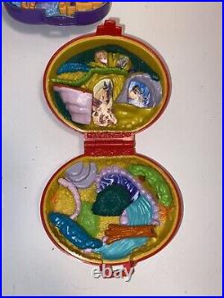 Vintage 90's Disney Bluebird Polly Pocket Play Case Compact Lot Minnie, Etc