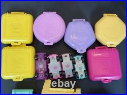 Vintage 90's Polly Pocket Bluebird Lot of 24 Compacts House People Cars