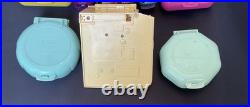 Vintage 90's Polly Pocket Bluebird Lot of 24 Compacts House People Cars