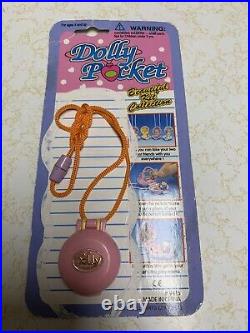 Vintage 90s 1994 Dolly Pocket Necklace Polly Pocket KO WITH CARDBOARD BACKING