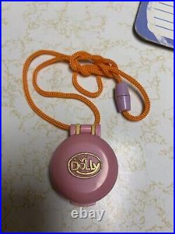 Vintage 90s 1994 Dolly Pocket Necklace Polly Pocket KO WITH CARDBOARD BACKING
