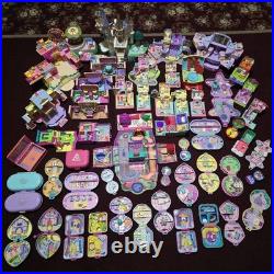 Vintage 90s Bluebird Polly Pocket Lot Compacts, Houses, Playsets, Acc & Figures