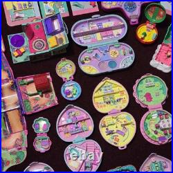 Vintage 90s Bluebird Polly Pocket Lot Compacts, Houses, Playsets, Acc & Figures