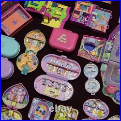 Vintage 90s Bluebird Polly Pocket Lot Compacts, Houses, Playsets, Acc & Figures