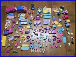 Vintage 90s Bluebird Polly Pocket Lot Compacts, Houses, Playsets, Acc & Figures
