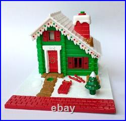 Vintage 90s Polly Pocket 100% Complete Musical Holiday Chalet Cottage Christmas
