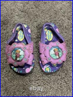 Vintage 90s Polly Pocket Girls Sandals With Pollys Inside Excellent Condition Vintage 90s Polly Pocket Girls Sandals With Pollys Inside Excellent Condition