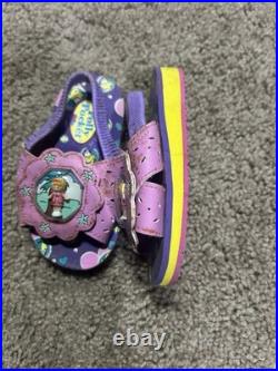 Vintage 90s Polly Pocket Girls Sandals With Pollys Inside Excellent Condition Vintage 90s Polly Pocket Girls Sandals With Pollys Inside Excellent Condition