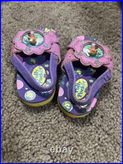 Vintage 90s Polly Pocket Girls Sandals With Pollys Inside Excellent Condition Vintage 90s Polly Pocket Girls Sandals With Pollys Inside Excellent Condition