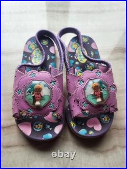 Vintage 90s Polly Pocket Girls Sandals With Pollys Inside HTF Please Read Vintage 90s Polly Pocket Girls Sandals With Pollys Inside HTF Please Read