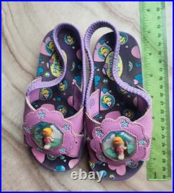 Vintage 90s Polly Pocket Girls Sandals With Pollys Inside HTF Please Read Vintage 90s Polly Pocket Girls Sandals With Pollys Inside HTF Please Read