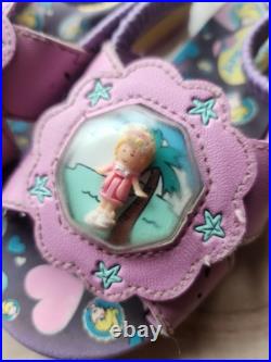 Vintage 90s Polly Pocket Girls Sandals With Pollys Inside HTF Please Read Vintage 90s Polly Pocket Girls Sandals With Pollys Inside HTF Please Read